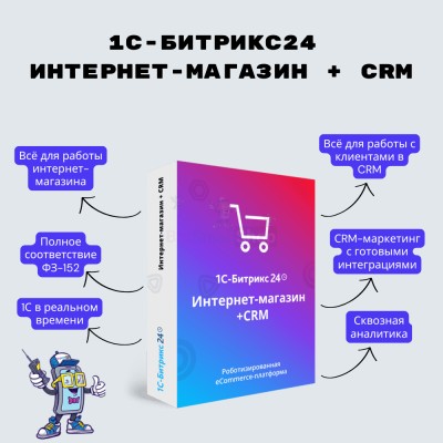 Программа для ЭВМ "1С-Битрикс24". Лицензия Интернет-магазин + CRM (12 мес.) - купить в Седяше